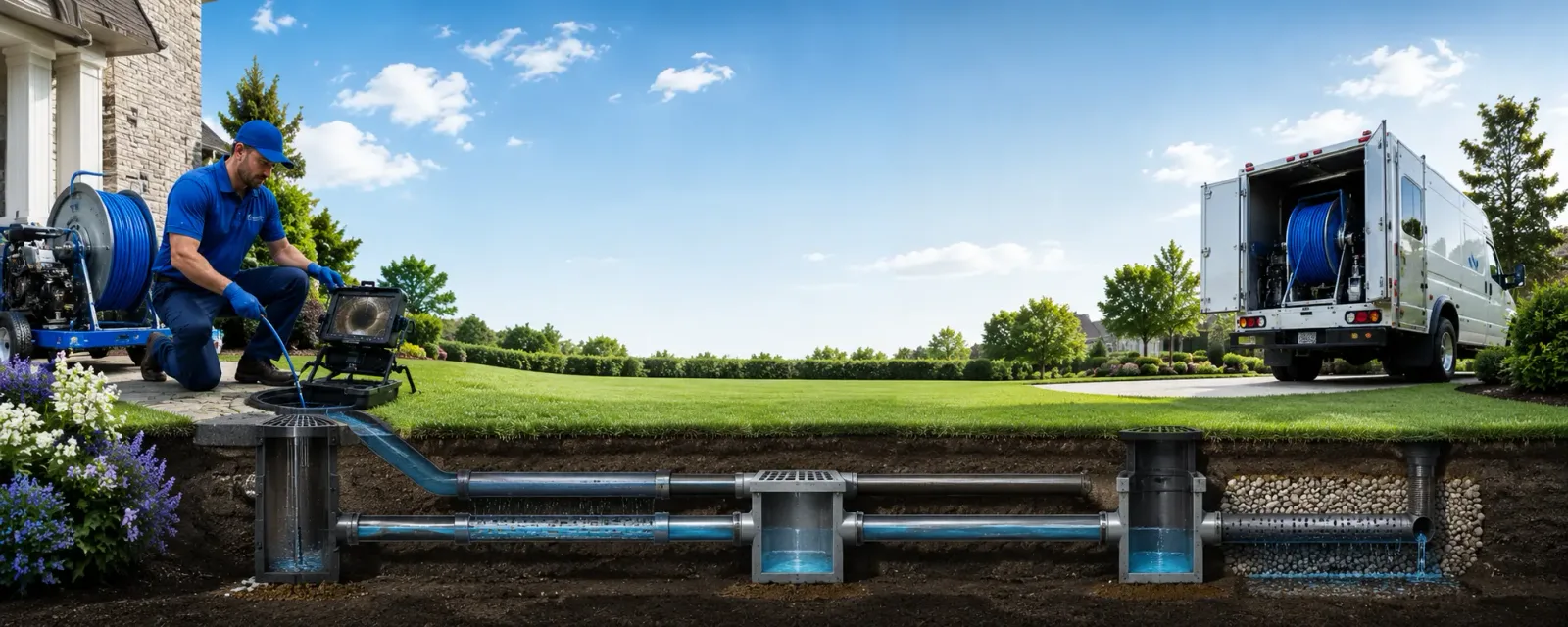 Outdoor drain cleaning information for Waverly, IA